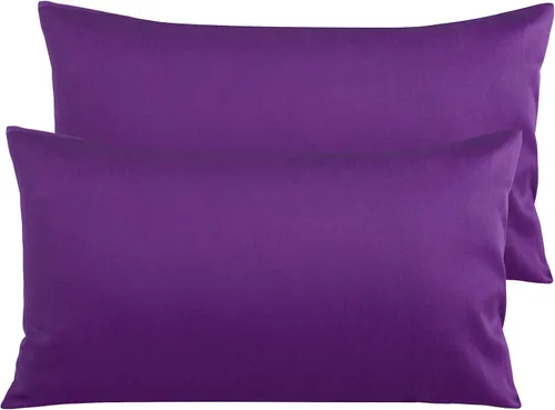 Vista 25 de NTBAY Fundas de Almohada de Algodón Egipcio Queen - Juego de 2, Fundas de Almohada de Algodón de 500 Hilos - Fundas de Almohada Suaves