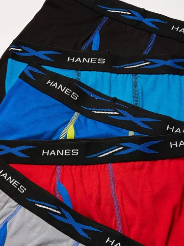 Vista 2 de Hanes Paquete de 5 calzoncillos tipo bóxer ligeros y súper suaves para niños