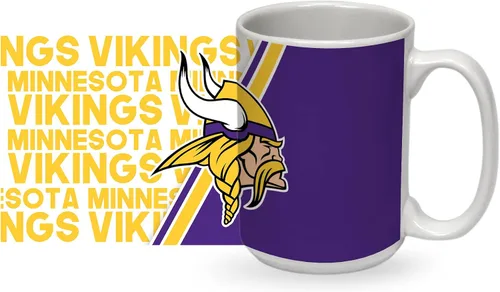 Vista 11 de Rico Industries NFL Football 15 oz White Ceramic Mug