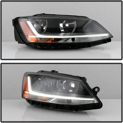 Vista 5 de ACANII - Para [modelo halógeno] 2017-2018 Volkswagen Jetta con LED DRL faro delantero reemplazo lado pasajero
