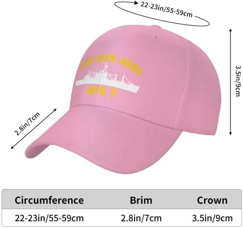 Vista 4 de USS S-A-N J-O-S-E AFS 7 Flag-Baseball Caps-Denim Hats Cowboy Knit hat Fisherman's hat