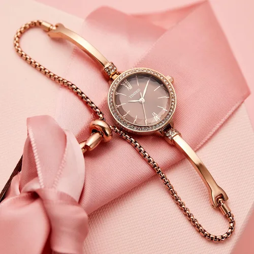 Vista 6 de Relojes para mujer, pulsera con esfera de moda, reloj de pulsera de cuarzo, ovalado, cuadrado, redondo, mini reloj impermeable para mujer, regalos