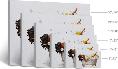 Vista 4 de SmileArtDesign V18 - Lienzo impreso y decorativo para pared, diseño africano