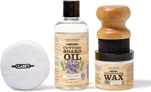 Vista 13 de CLARK'S Kit de acabado de aceite y cera para tabla de cortar de coco, fabricado con aceite de coco refinado, incluye aceite (12 onzas), cera