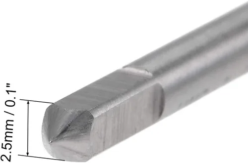 Vista 4 de uxcell Macho 2-56 UNC Rosca 2B Tornillo de acero de alta velocidad Taps Roscado Herramienta de roscado