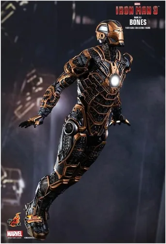 Vista 2 de Iron Man 3 Movie Masterpiece Iron Man Mark 41 Bones 1/6 Figura coleccionable (juguetes calientes)