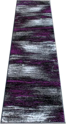 Vista 15 de Masada Rugs, Alfombra moderna y contemporánea, azul, gris y negro (2 pies x 3 pies)