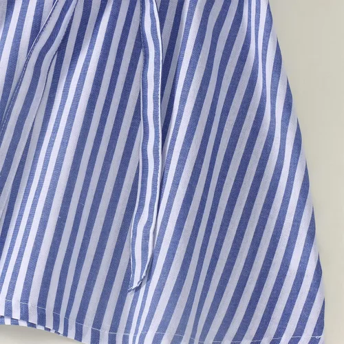 Vista 7 de Vestido de tutú para niñas pequeñas, sin mangas, con volantes, floral, vestido de princesa, ropa de verano