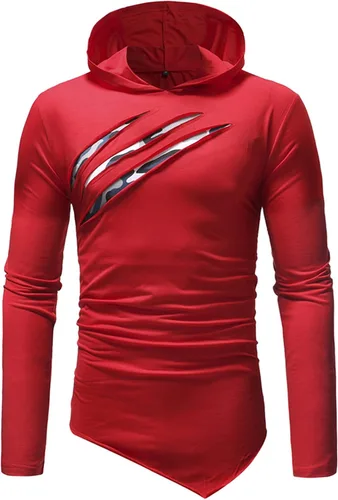 Vista 4 de EELHOE Men's Hoodie Sweaters Long Sleeve Casual Novelty Jersey with Hood Regular Fit Print Graphic Stylish Pullover