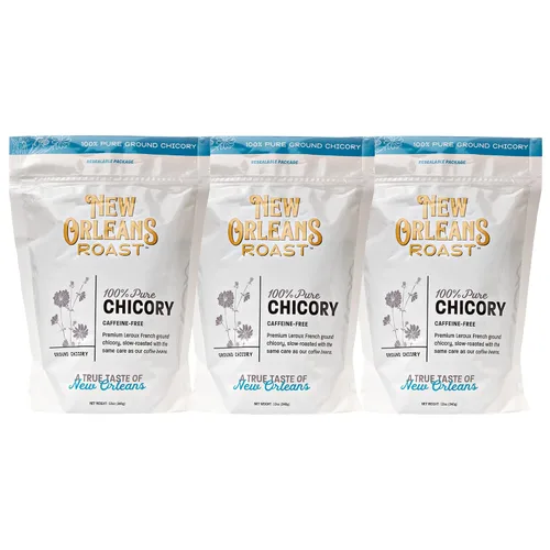 Vista 8 de New Orleans Roast Pure French achicory - Bolsa de 5 libras (paquete de 1) – Alternativa al café, sin ácidos, sin cafeína, tostado oscuro, prepara