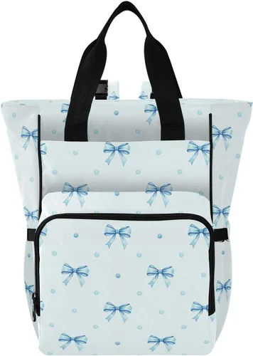Vista 21 de Emelivor Bolsa de pañales con diseño de panal de abejas, con bolsillos aislados, bolsa organizadora de pañales para niños y niñas, unisex