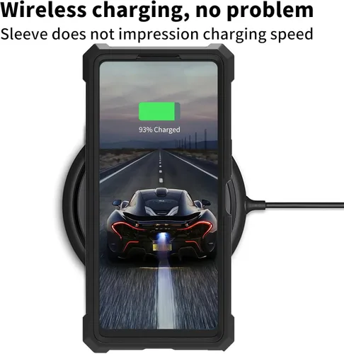 Vista 6 de Funda para Nokia C100 con protector de pantalla de vidrio templado, doble capa resistente a prueba de golpes de policarbonato duro + cubierta