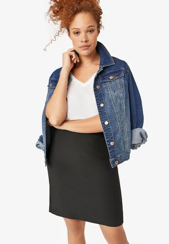 Vista 4 de ellos Chaqueta vaquera clásica de talla grande para mujer, Multi