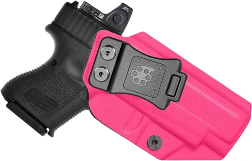 Vista 14 de Amberide IWB Kydex Holster for Glock 26/27 Gen1-5 and Glock 33 Gen3-4, Concealed Carry, Optics Ready, Adjustable Cant, Posi-Click Retention, Made in