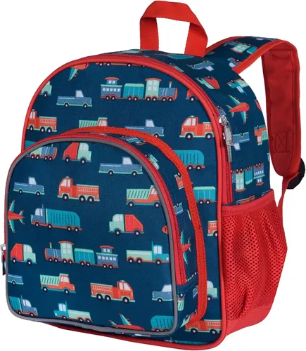 Vista 11 de Wildkin - Mochila infantil de 12 pulgadas – Acolchada, ajustable, ideal para guardería y viajes, Dino azul, Escuela