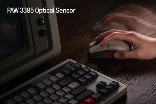 Vista 6 de 8Bitdo Ratón retro R8 con base de carga, sensor óptico PAW 3395 DPI 26K, frecuencia de sondeo 4K, botones programables, microinterruptores Kailh