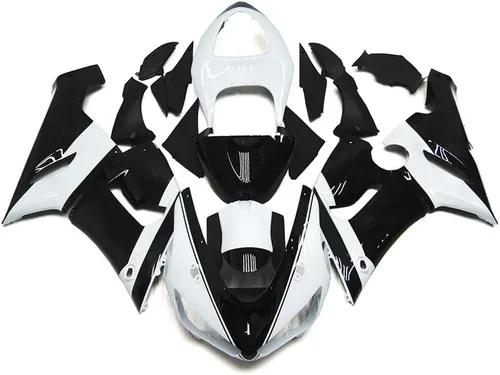 Vista 16 de FLPRO - Parabrisas de plástico ABS de doble burbuja compatible con deflectores de viento Kawasaki ZX-10R 2005-2008, ZX-6R 2005-2006, ZX-6RR/ZX600