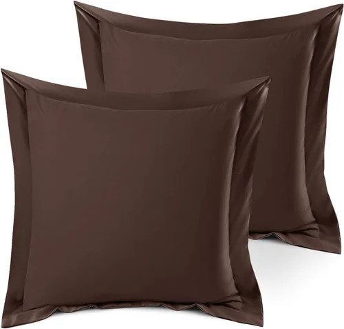 Vista 103 de Nestl Juego de 2 fundas tipo sham de almohada suaves - Fundas de almohada de microfibra de doble cepillado - Fundas de almohada de cama premium