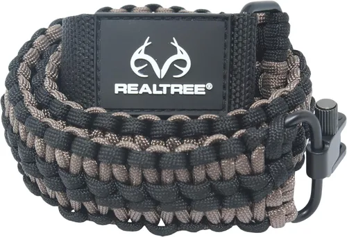 Vista 4 de Realtree Paracord - Eslinga tradicional de 2 puntos para pistola ajustable 550 con giro y adaptador. Eslinga para exteriores con licencia oficial.