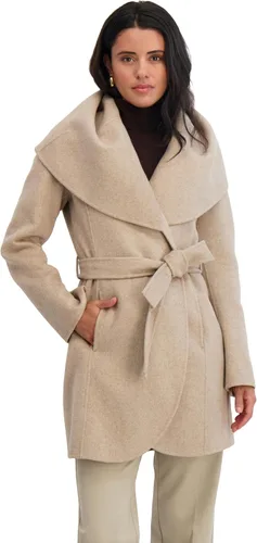 Vista 9 de TAHARI Women's Marilyn Double-Faced Wool Blend Peacoat Ceniza