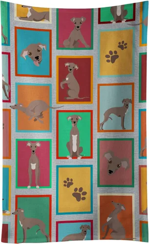 Vista 50 de Caroline's Treasures MLM1160KTWL - Lots of Red Siberian Husky - Toalla de cocina para invitados, toalla de baño decorativa para cara, té, paño
