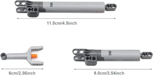 Vista 3 de Technic - Kit neumático de piezas hidráulicas, compatible con el juego de ladrillos principales, piezas de repuesto y piezas, juego de engranajes
