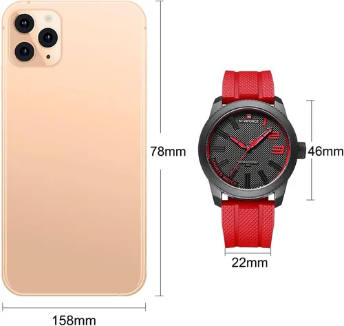 Vista 4 de NAVIFORCE Relojes deportivos impermeables para estudiantes, niños, hombres, reloj de banda de silicona con segunda mano