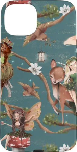 Vista 8 de iPhone 12/12 Pro Woodland Criatures - Carcasa para jardín de hadas