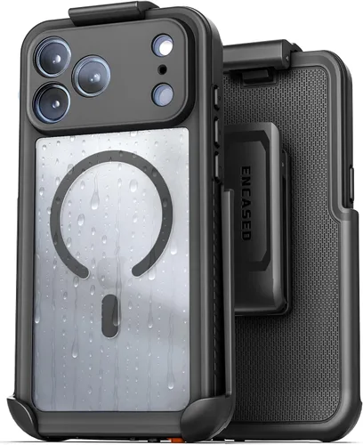 Vista 13 de Funda impermeable con clip para cinturón Encased para iPhone 14 (compatible con MagSafe)