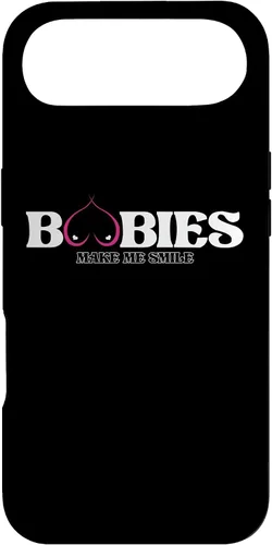 Vista 16 de iPhone 11 Funny Boobies Make Me Smiles Funda de humor para adultos