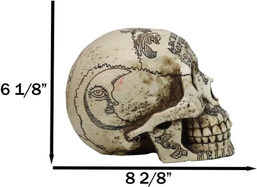 Vista 8 de Ebros Paranormal Ouija Spirit - Figura de calavera mediana sobrenatural, escultura ocultista como decoración del hogar, centro de mesa de fiesta