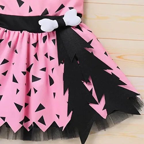 Vista 5 de Disfraces de Halloween para niña pequeña, fiesta de cumpleaños, fiesta, sesión de fotos, guijarros, malla de tul, traje de princesa