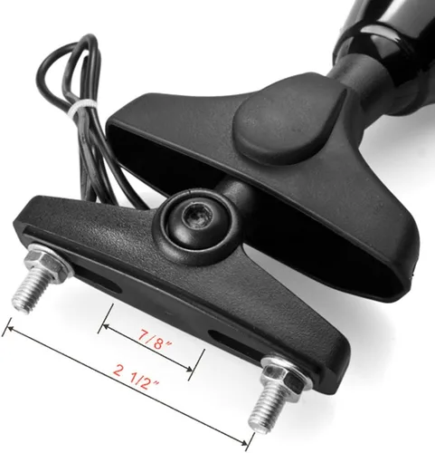 Vista 7 de Fibra de carbono integrada ámbar LED señal de giro intermitente retrovisor espejo lateral lente humo para Honda CBR 600 929 954 1000 XX RR F1 F4 F4i