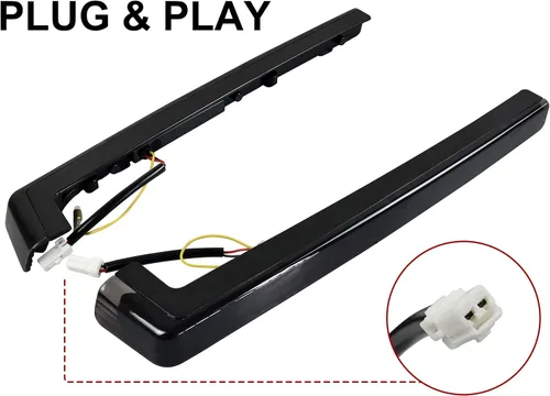 Vista 5 de Kit de Luces LED de Marcador Lateral de Acento con Lente Ahumada para Tour Pack con Luz de Señal de Giro para Harley Davidson Touring Road Glide