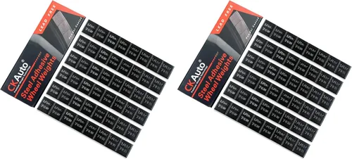 Vista 9 de CKAuto 1/4 oz, 0.25 onzas, negro, adhesivo adhesivo en pesos de rueda, tipo EasyPeel. Coches, camiones, SUV, motocicletas, autos RC. Perfil bajo, 12