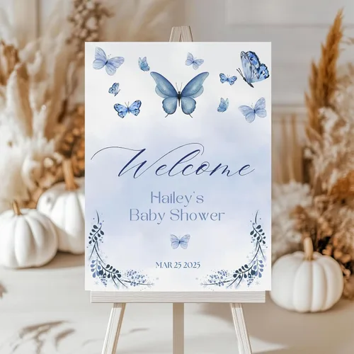 Vista 15 de Personalized Baby Shower Welcome Sign, Custom Baby Name, Shower Sign, Wildflower A Little Wildflower on the Way, Brunch, Elegant Version 01