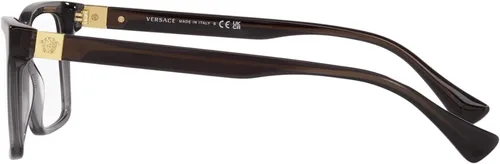 Vista 4 de Versace VE3328-5389 - Marco para gafas gris transparente con lente DEMO de 2.205 in