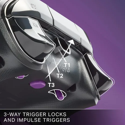 Vista 4 de PowerA Advantage Wired Controller for Xbox Series XS - Purple Camo, Xbox Controller with Detachable 10ft USB-C Cable, Mappable Buttons, Trigger