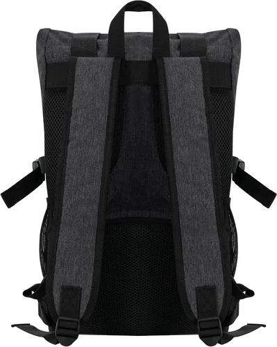 Vista 3 de zazzy Mochila con candado, mochila de viaje, mochila de viaje para hombres y mujeres, Negro expandible, Mochila