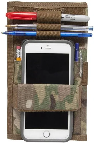 Vista 4 de TACTICAL NOTEBOOK COVERS Detachable Elastic Pen-Marker Loop Patch Hook Fastener Backing for Secure Attachment to Notebooks, Bags, and Gear Large