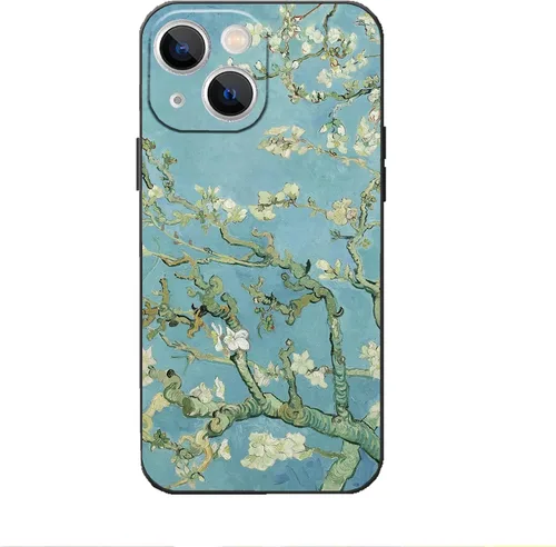 Vista 12 de Funda para iPhone 13 Pro, diseño de arte estético, Van Gogh con flores de almendra, funda para teléfono a prueba de golpes, para mujeres y niñas