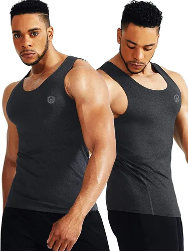 Vista 2 de NELEUS Paquete de 3 camisetas de compresión Dry Fit para hombre