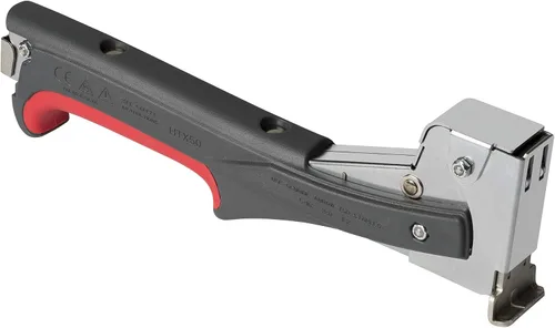 Vista 7 de Arrow HTX50 - Grapadora manual profesional para construcción y aislamiento, mango de agarre ergonómico, cargador de carga trasera de doble