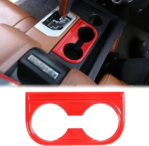 Vista 8 de Aunginsy Moldura del Portavasos del Reposabrazos Central del Asiento Delantero Compatible con Toyota Tundra 2014-2021, Cubierta Decorativa del Panel