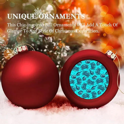 Vista 46 de Boobs Funny Shatterproof Matte Christmas Balls for Tree Wreath Home Decor 1PCS
