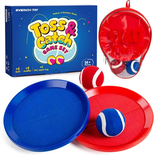Vista 15 de Juego de pelota para lanzar y atrapar, juego de bolas adhesivas mejoradas para niños y niños pequeños, resistente y resistente al agua, juguete