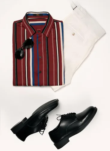 Vista 3 de SPIEZ Men's Striped Shirts Casual Long Sleeve Button Down Vintage Vacation Dress Shirt Regular Fit