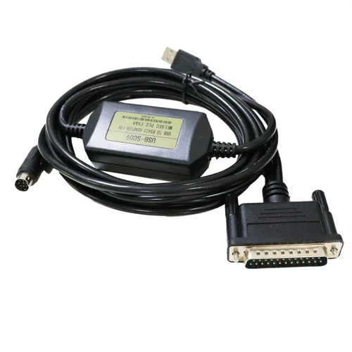 Vista 3 de Cable PLC USB -SC09 A Series Interfaz, compatible con cable de programación PLC Serie FX USB a adaptador RS422