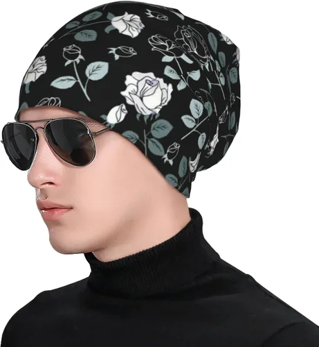 Vista 4 de Stone Spa Adult Fashion Knitted Elastic Beanie Hat Sweat Absorbing Unisex Four Seasons Outdoor Sports Home