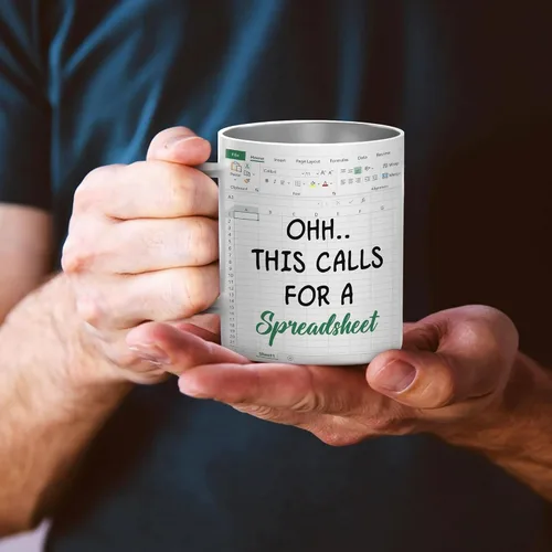 Vista 5 de Hyturtle Regalos de Contador para Mujeres, Hombres, Jefe, Regalos para Contador Vaso Térmico Taza de Café de Acero Inoxidable 12oz, Divertida Taza
